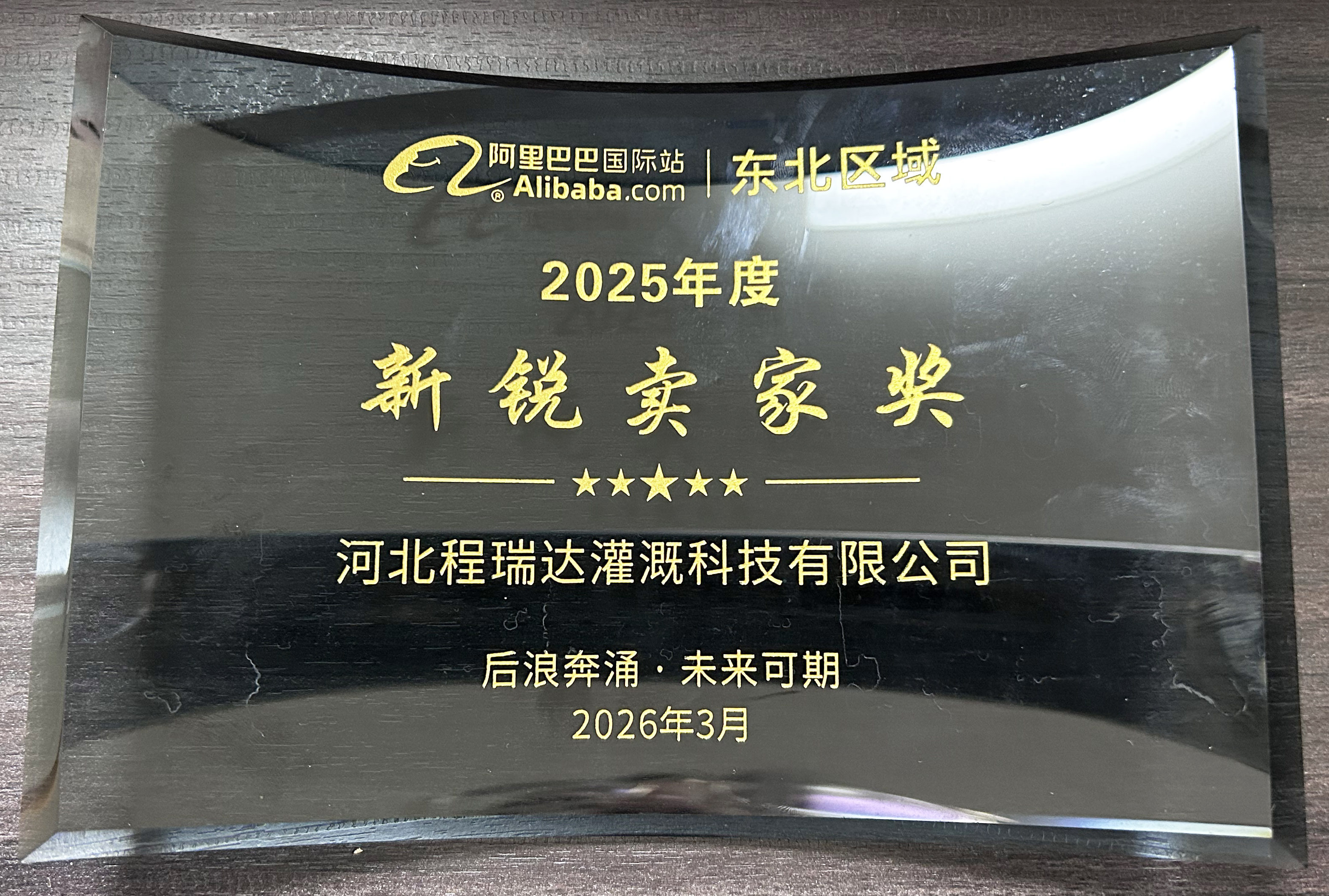 广州程瑞达灌溉 | 荣获阿里国际站新锐卖家奖